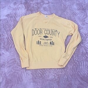 Door County Wisconsin Women's Sweater - Cream